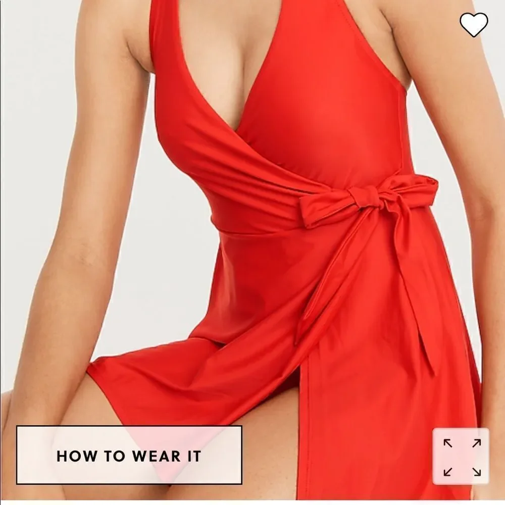 J. Crew Halter wrap swim dress*